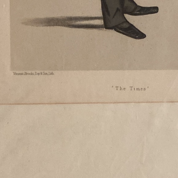 1881 Vanity Fair Spy “The Times” Lythograph - Picture 5 of 9